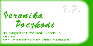 veronika poczkodi business card